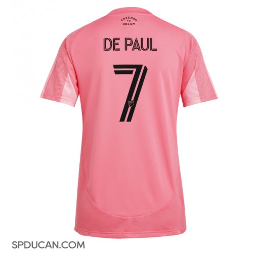Zenski Nogometni Dres Inter Miami Rodrigo De Paul #7 Domaci 2025-26 Kratak Rukav